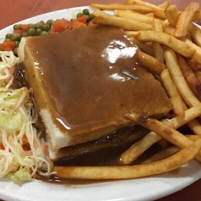 Hot Hamburger Sandwich