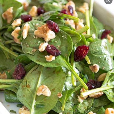 Maple Spinach Salad
